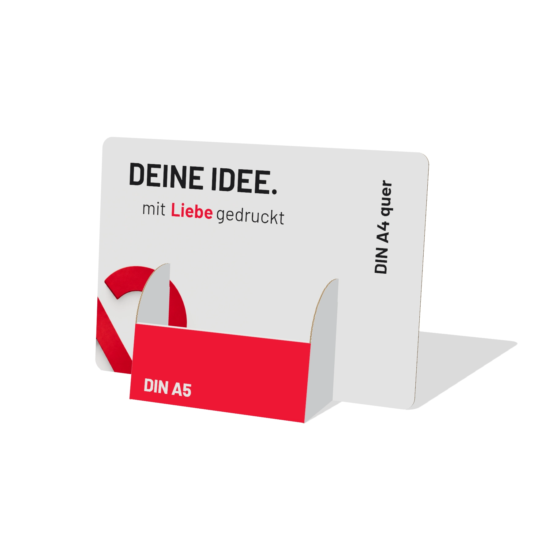 VATHY mit DIN-A4-Querformat-Rücken und DIN-A5-Fach in Weiß und Rot