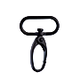 Karabiner Oval schwarz