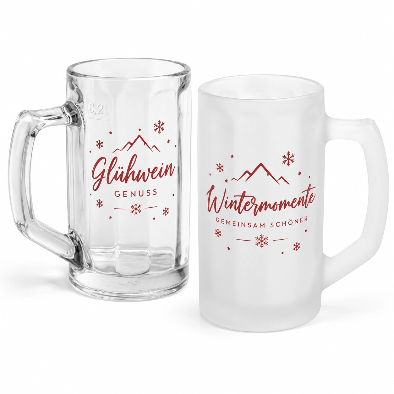 Glühweinkrug 200 ml aus Glas 1