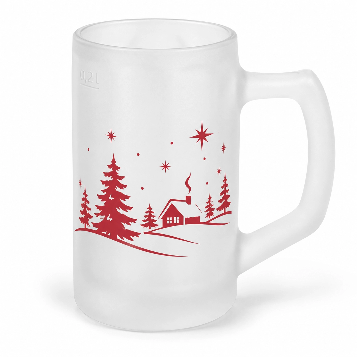 Glühweinkrug 200 ml aus Glas 1