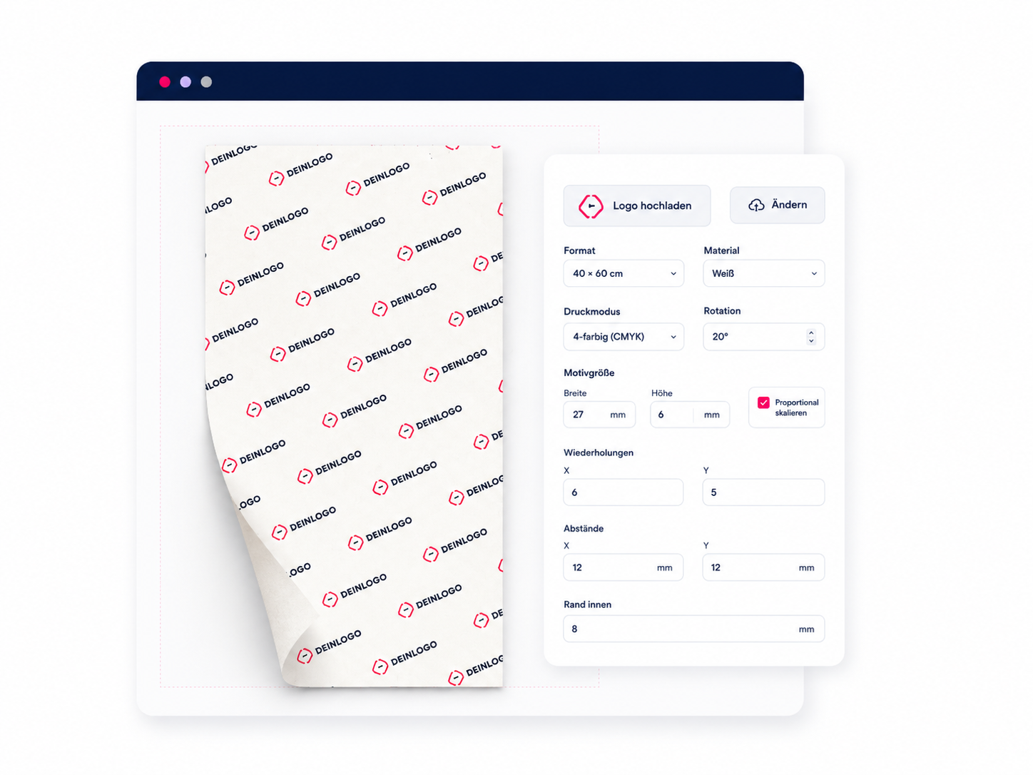 Einschlagpapier Muster Generator Pattern