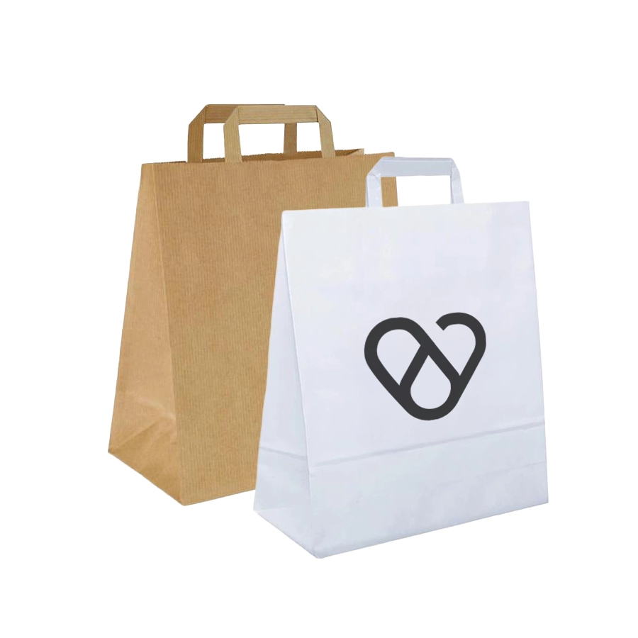 papiertueten-taschen-flachhenkel-bedrucken-guenstig-braun-kraftpapier-weiss-1x1-wirliebendruck.webp