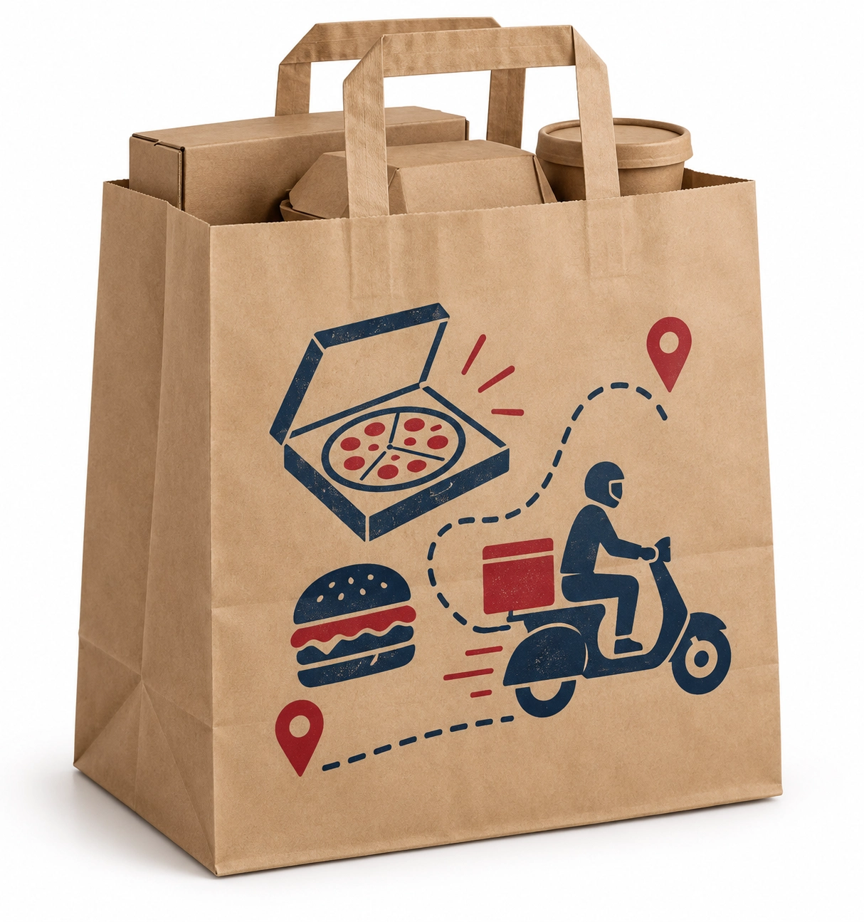 Papiertragetaschen Take Away 1